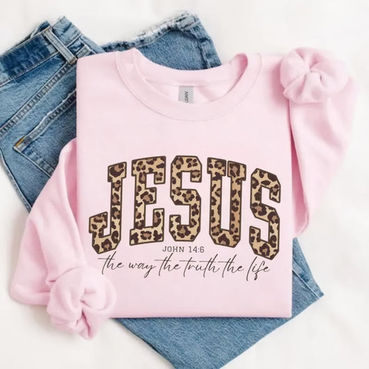 Jesus Cheetah Sweatshirt